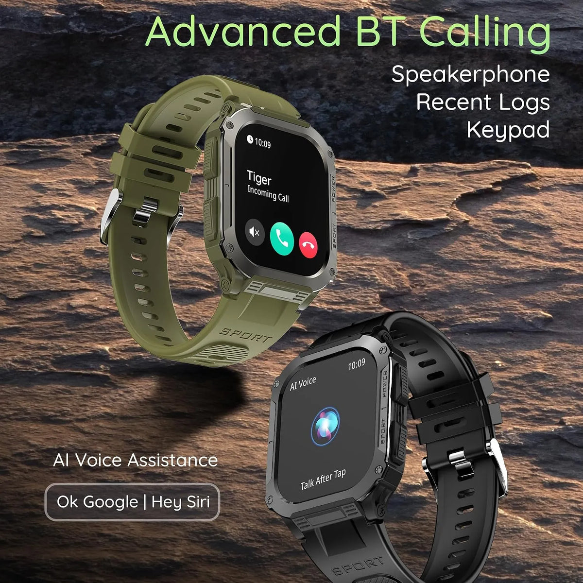 Pebble Bravo 1.99" (5.05 cm) Infinite Display, Bright HD Display 600Nits BT Calling, One Time BT Connect, 520 mAh Battery, Health Suite, Multi Sports Mode, Rugged Built - Jet Black