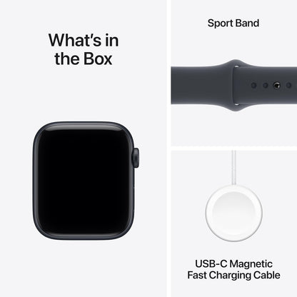 Apple Watch SE 3 GPS 44mm Midnight Aluminium Case with Midnight Sport Band - M/L