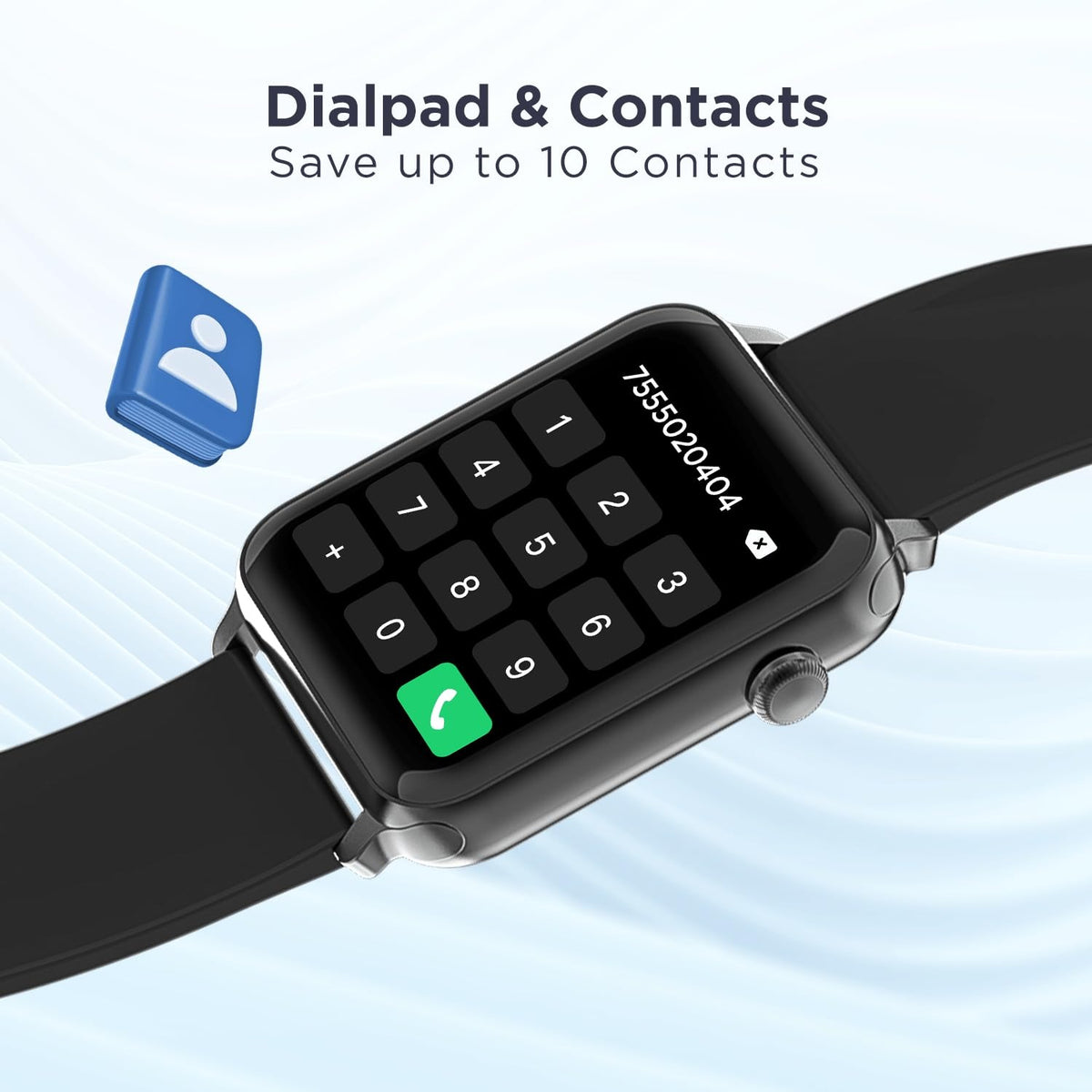 Boat Wave Call Smart Watch for Men & Women, Bluetooth Calling, 1.69" (4.2 cm) Display w/ 550 NITS, 150+ Watch Faces, Multi-Sport Modes,HR,SpO2, IP68