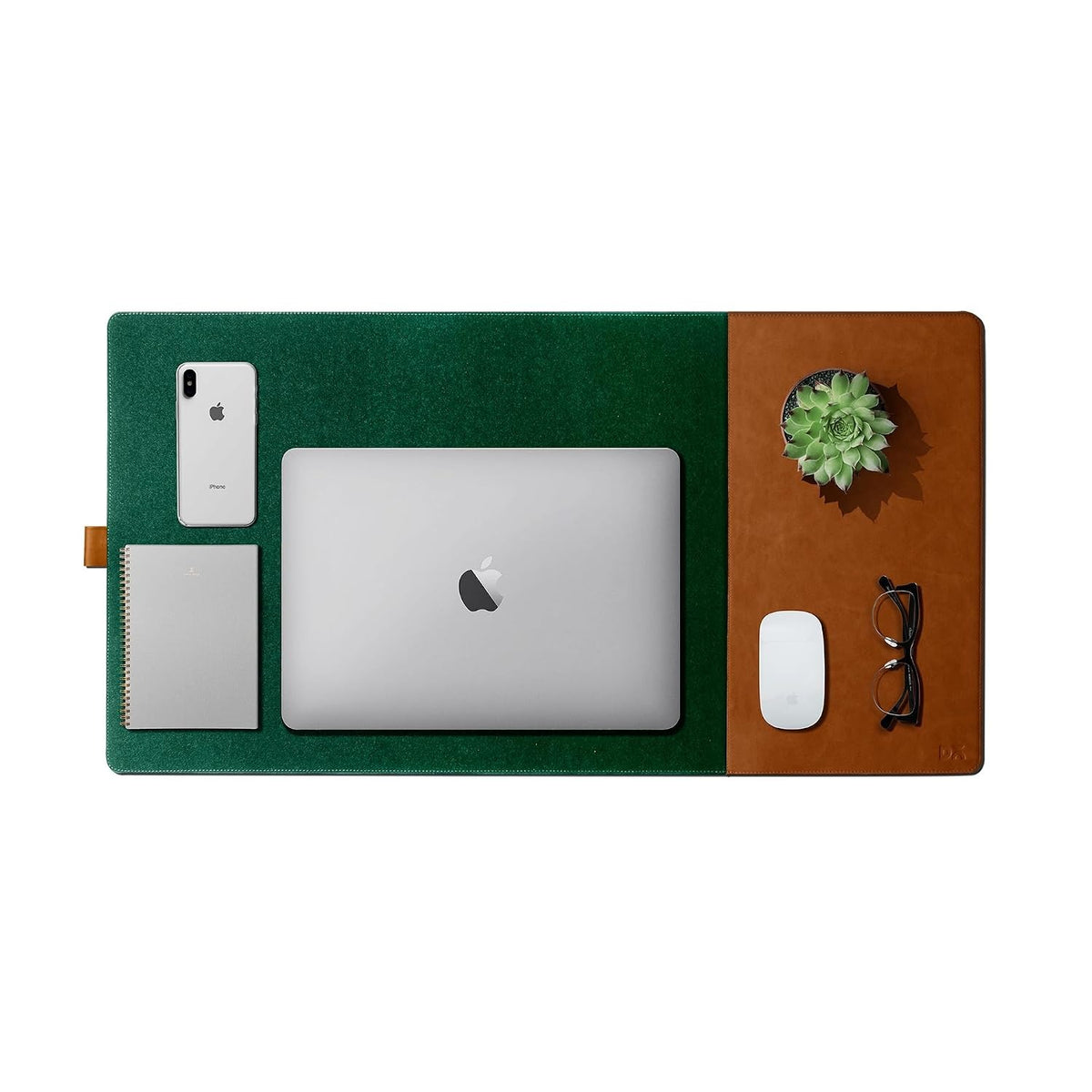 DailyObjects Turf 2.0 Desk Mat | Super Smooth Felt for Gaming Home and Office | Vegan Leather | Work from Home Solution for Laptop Keyboard and Mouse