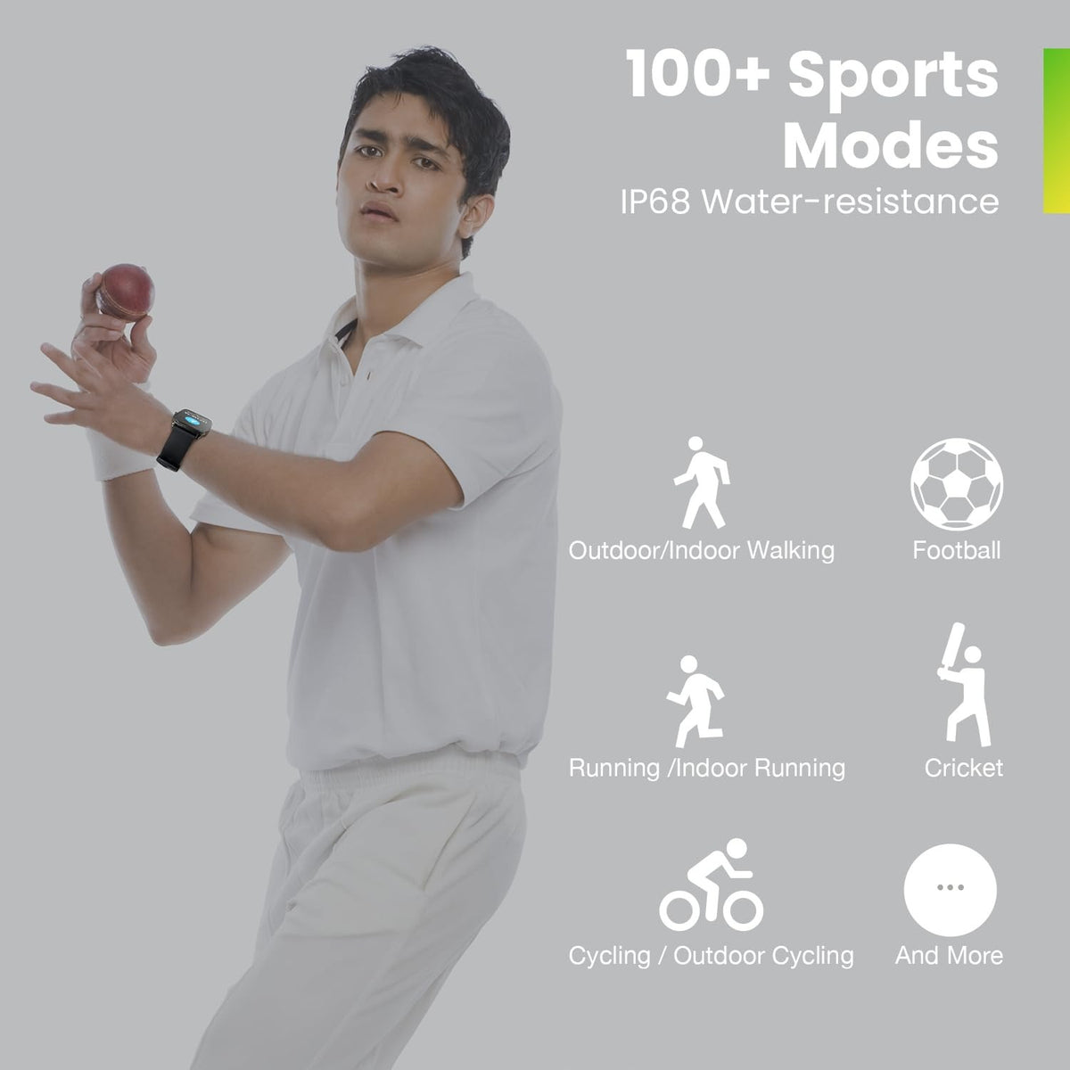 Amazfit Pop 3S Smart Watch with 1.96" AMOLED Display, BT Calling, SpO2, 12-Day Battery Life, 304 Stainless Steel, AI Voice Assistance, 100 Sports Modes, 24H HR Monitor, Music Control (Metallic Sliver)
