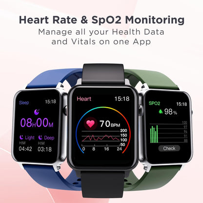Boat Wave Call Smart Watch for Men & Women, Bluetooth Calling, 1.69" (4.2 cm) Display w/ 550 NITS, 150+ Watch Faces, Multi-Sport Modes,HR,SpO2, IP68