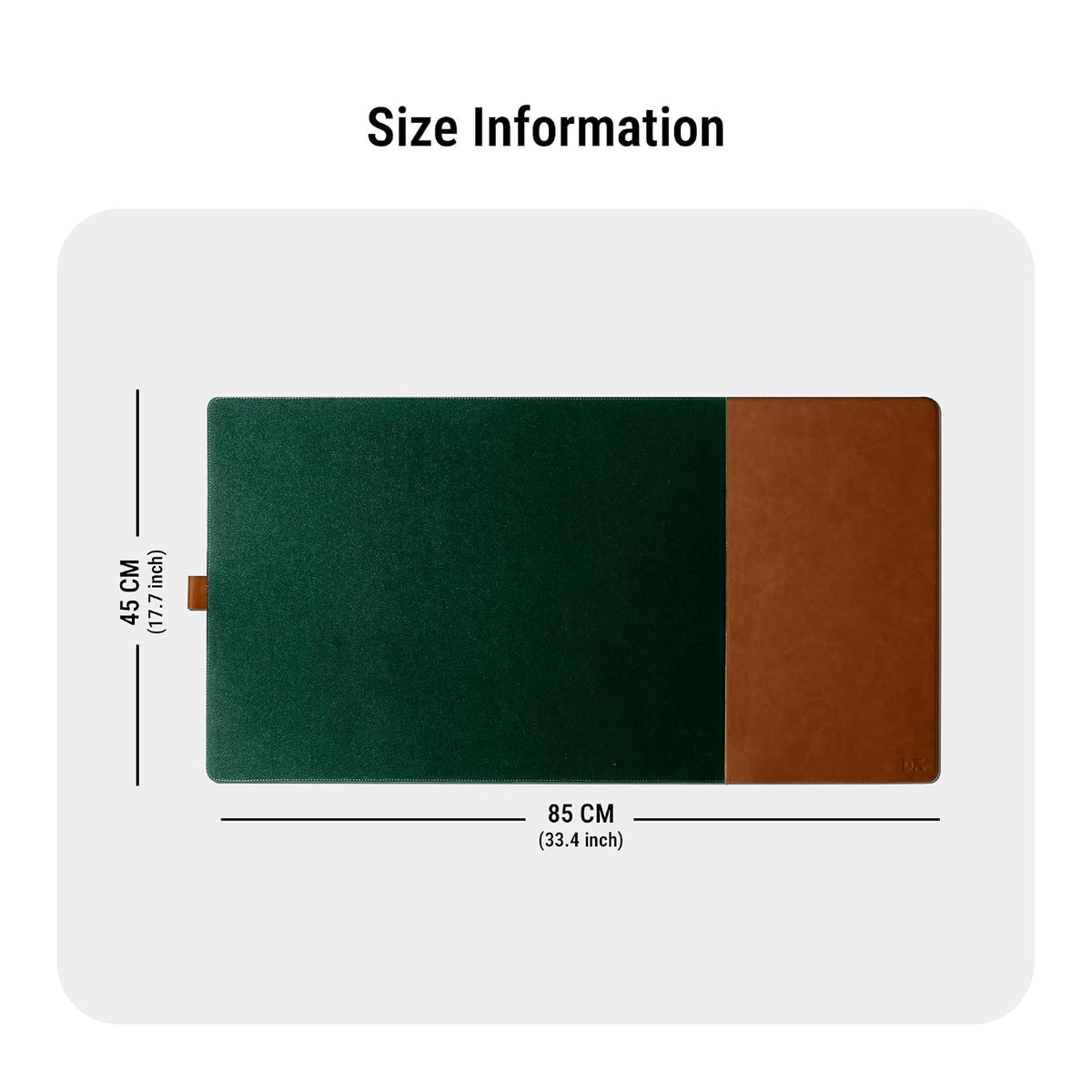 DailyObjects Turf 2.0 Desk Mat | Super Smooth Felt for Gaming Home and Office | Vegan Leather | Work from Home Solution for Laptop Keyboard and Mouse