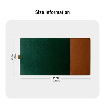 DailyObjects Turf 2.0 Desk Mat | Super Smooth Felt for Gaming Home and Office | Vegan Leather | Work from Home Solution for Laptop Keyboard and Mouse