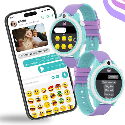 WatchOut Next-Gen+ Smart Watch for Kids, GPS Watch for Kid Tracker, with Sim Slot 5G, Video & Voice Calling, Heart Rate & Fever Alert, SOS Emergency Alerts, Smart Watch for Kids 3-13
