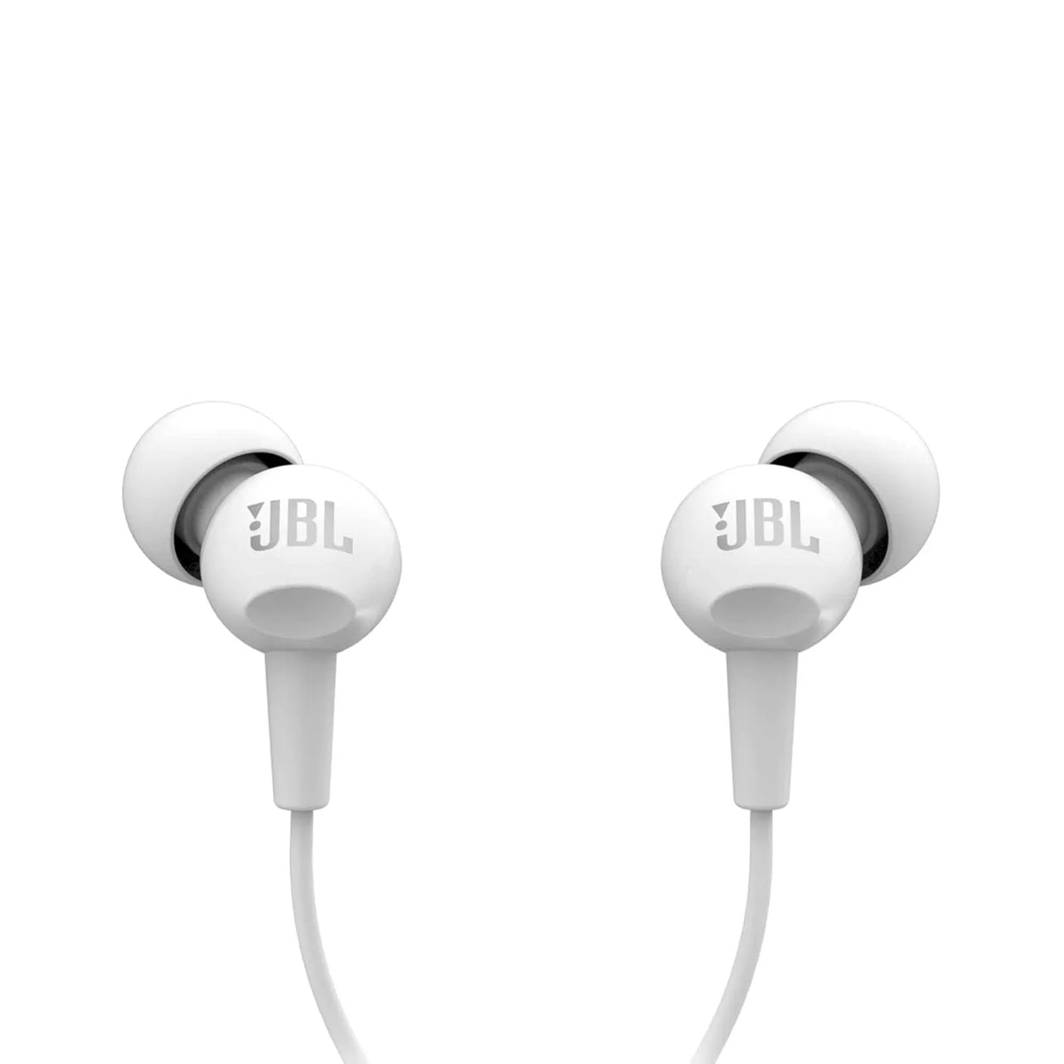 JBL C100SI Wired In Ear Headphones With Mic, Pure Bass Sound, One Button Multi-Function Remote, Premium Metallic Finish, Angled Buds For Comfort Fit (Black)