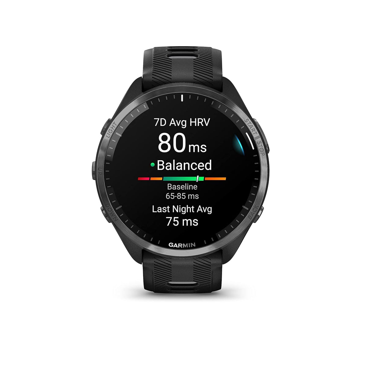 Garmin Forerunner 965 GPS Triathlon Smartwatch,Amoled Touchscreen, Battery Upto 23 Days, HRV Status, Advanced Sleep Score, Track Running, Cross Training, Vo2 Max, ClimbPro