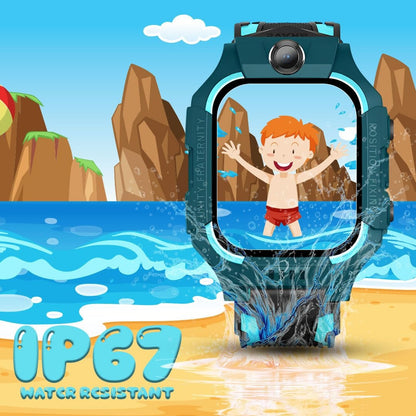 Melbon® 2G Sim Card SmartWatch for Kids, LBS Location Tracking, Voice Message, Cameras, 2G Voice Calling & Message, SOS, Geo-Fencing, Games - Perfect for Child Safety and Entertainment