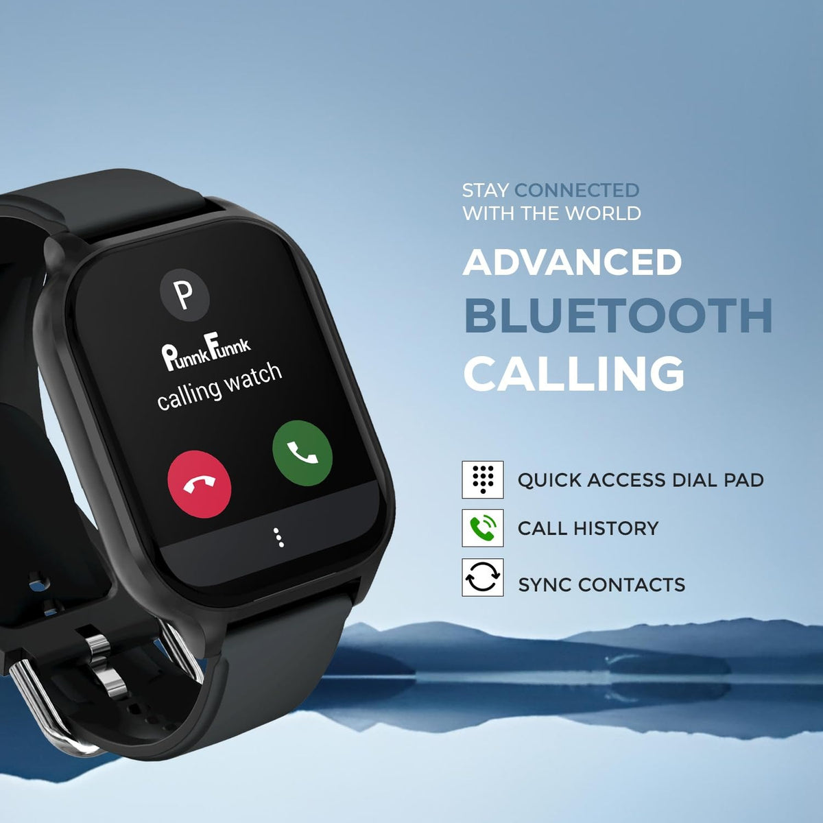 PunnkFunnk H9 Smart Watch 2.01" TFT Display, Bluetooth 5.0 with 100+ Sports Mode, Heart Rate & Blood Oxygen Monitor, Call & Message Reminders Compatible with Android & iOS, IP67 Waterproof