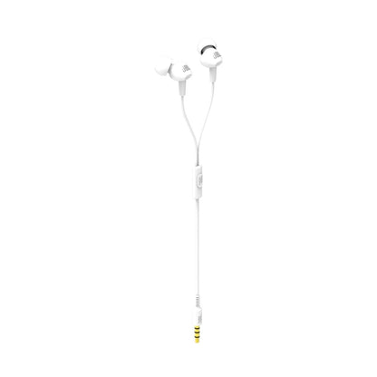 JBL C100SI Wired In Ear Headphones With Mic, Pure Bass Sound, One Button Multi-Function Remote, Premium Metallic Finish, Angled Buds For Comfort Fit (Black)