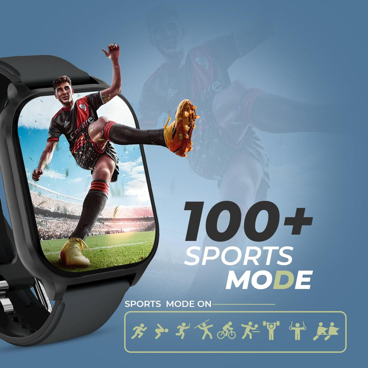 PunnkFunnk H9 Smart Watch 2.01" TFT Display, Bluetooth 5.0 with 100+ Sports Mode, Heart Rate & Blood Oxygen Monitor, Call & Message Reminders Compatible with Android & iOS, IP67 Waterproof