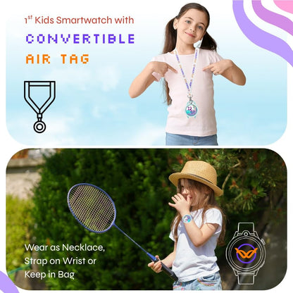 WatchOut Next-Gen+ Smart Watch for Kids, GPS Watch for Kid Tracker, with Sim Slot 5G, Video & Voice Calling, Heart Rate & Fever Alert, SOS Emergency Alerts, Smart Watch for Kids 3-13