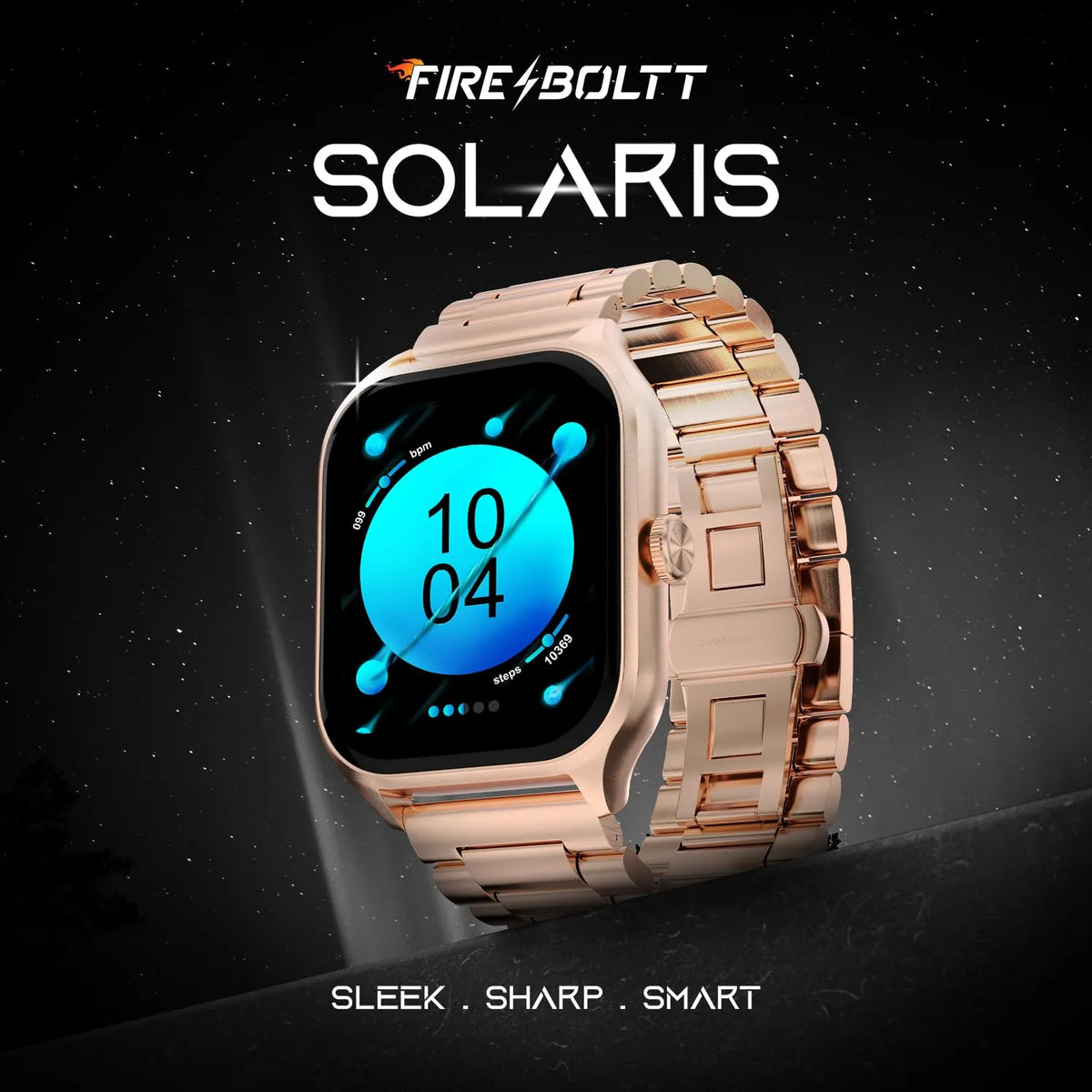 Fire-Boltt Solaris 1.78” AMOLED Always-on Display with 368 * 448 px Resolution, 123 Sports Mode, IP68 Water-Resistant, Long-Lasting Battery Life and Comprehensive Health Tracking (Pink)