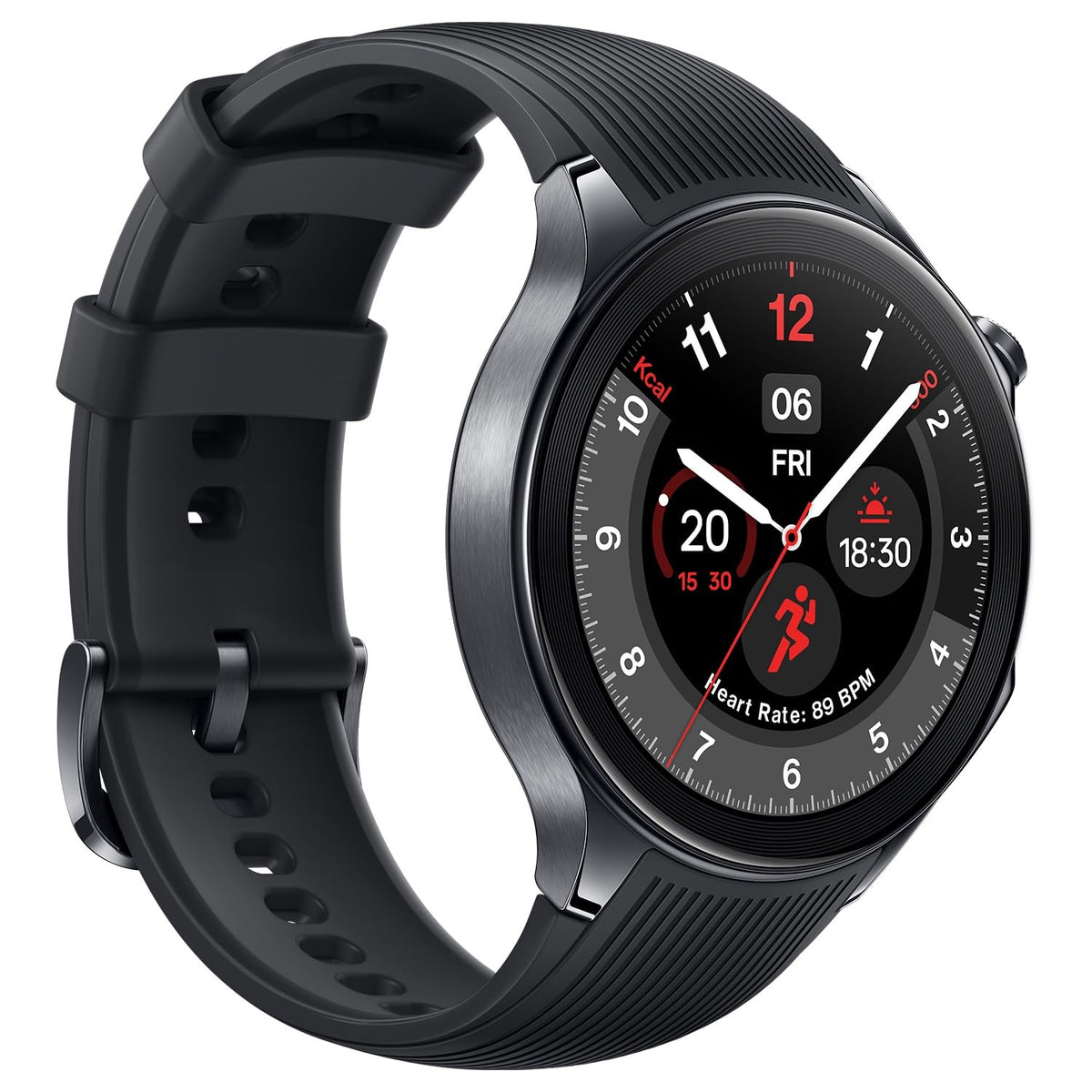 OnePlus Watch 2 with Wear OS 4,Snapdragon W5 Chipset,Upto 100hrs battery life,1.43’’ AMOLED Display, Stainless Steel & Sapphire Crystal build,Dual Frequency GPS, 5 ATM, IP68 & BT Calling