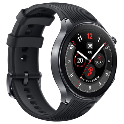 OnePlus Watch 2 with Wear OS 4,Snapdragon W5 Chipset,Upto 100hrs battery life,1.43’’ AMOLED Display, Stainless Steel & Sapphire Crystal build,Dual Frequency GPS, 5 ATM, IP68 & BT Calling