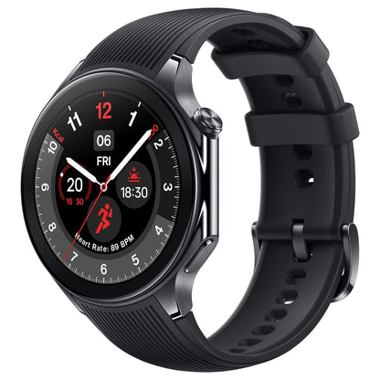 OnePlus Watch 2 with Wear OS 4,Snapdragon W5 Chipset,Upto 100hrs battery life,1.43’’ AMOLED Display, Stainless Steel & Sapphire Crystal build,Dual Frequency GPS, 5 ATM, IP68 & BT Calling