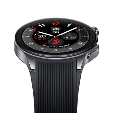 OnePlus Watch 2 with Wear OS 4,Snapdragon W5 Chipset,Upto 100hrs battery life,1.43’’ AMOLED Display, Stainless Steel & Sapphire Crystal build,Dual Frequency GPS, 5 ATM, IP68 & BT Calling