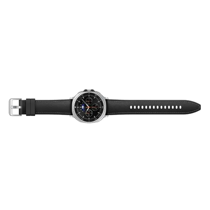 Samsung Galaxy Watch8 Classic (46mm LTE, Black) with 3nm Processor | Dual GPS | Sapphire Glass & Stainless Steel | 5ATM & IP68 | BP, ECG, IHRN & Vascular Load Monitoring | Anti-oxidant Index