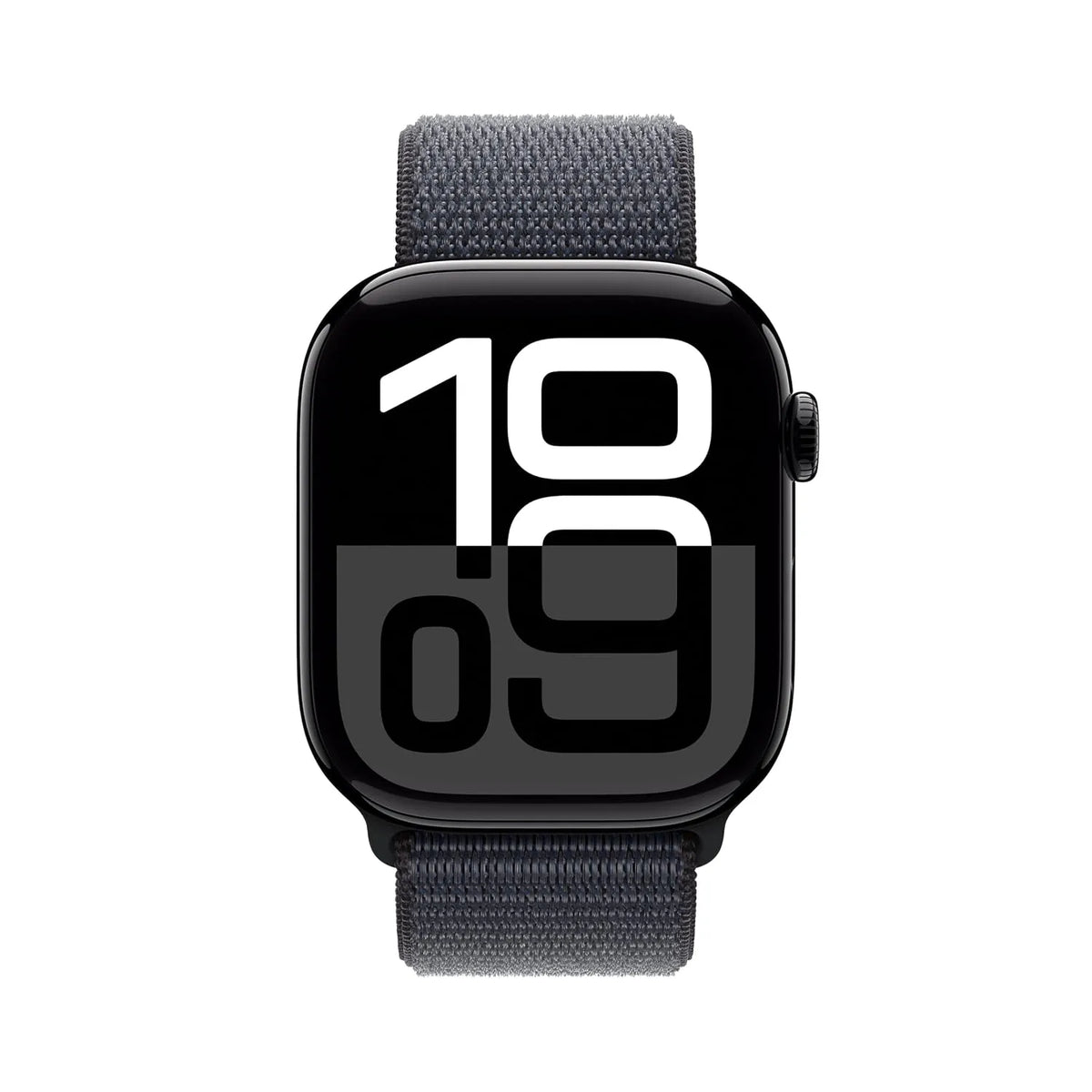 Apple Watch Series 10 [GPS 46 mm] Smartwatch with Jet Black Aluminium Case with Ink Sport Loop. Fitness Tracker, ECG App, Always-On Retina Display, Carbon Neutral